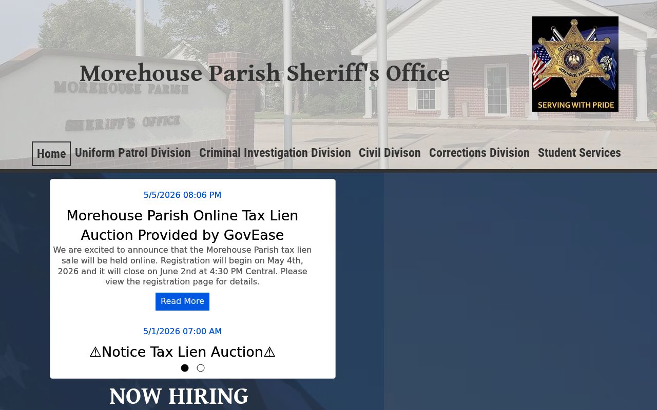 Morehouse Parish criminal records sheriff office source