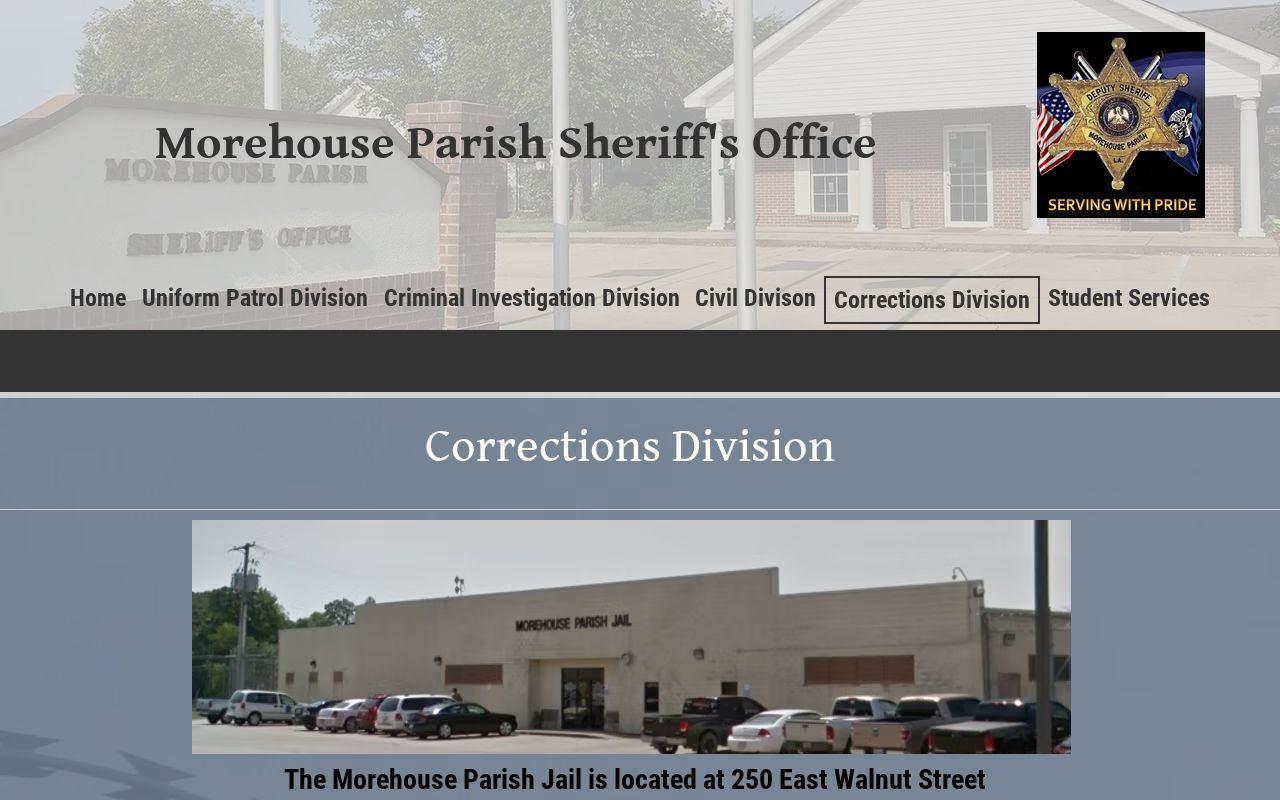 Morehouse Parish arrest history corrections live roster